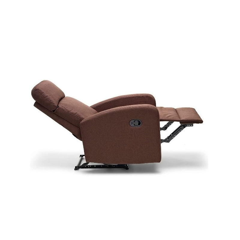 Poltrone Poltrona Con Recliner Manuale Mirella Marrone 90x68x107cm