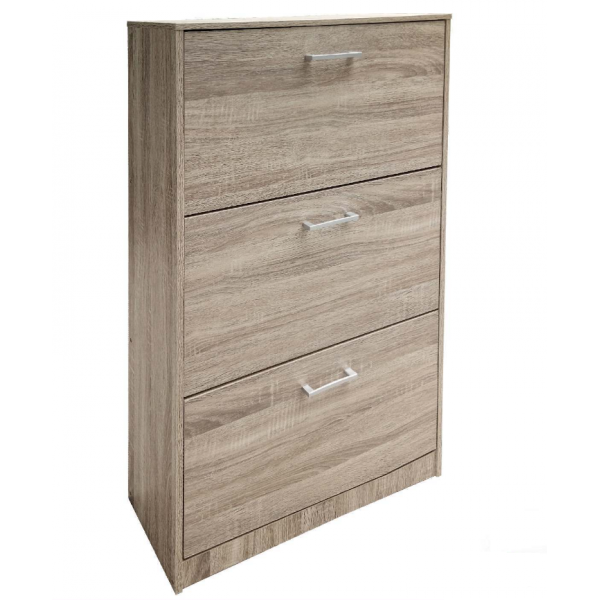 Complementi d'arredo Kit Scarpiera 3 Ribalte Twice Rovere 60 X 24 X 110h