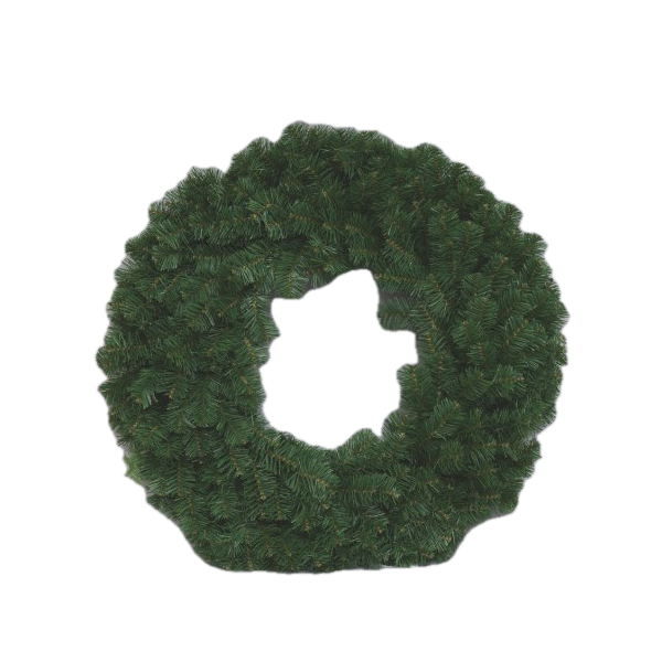 Fuoriporta natalizio Ghirlanda in pvc Rami Verdi, Diametro 80 cm