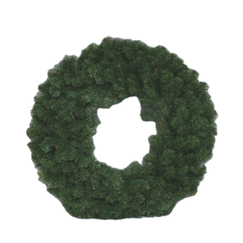 Fuoriporta natalizio Ghirlanda in pvc Rami Verdi, Diametro 80 cm