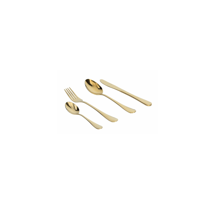 Posate Set 24 Posate Linea Antony Golden 3,0 In Acciaio Inox Finitura Oro Spessore 3 mm Posate Set 24 Posate Linea Antony Golden 3,0 In Acciaio Inox Finitura Oro Spessore 3 mm