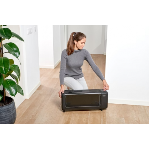 Stufe elettriche Radiatore Di Mica 1500W A 2 Intensità Di Calore Con Termostato Regolabile E Griglia Protettiva