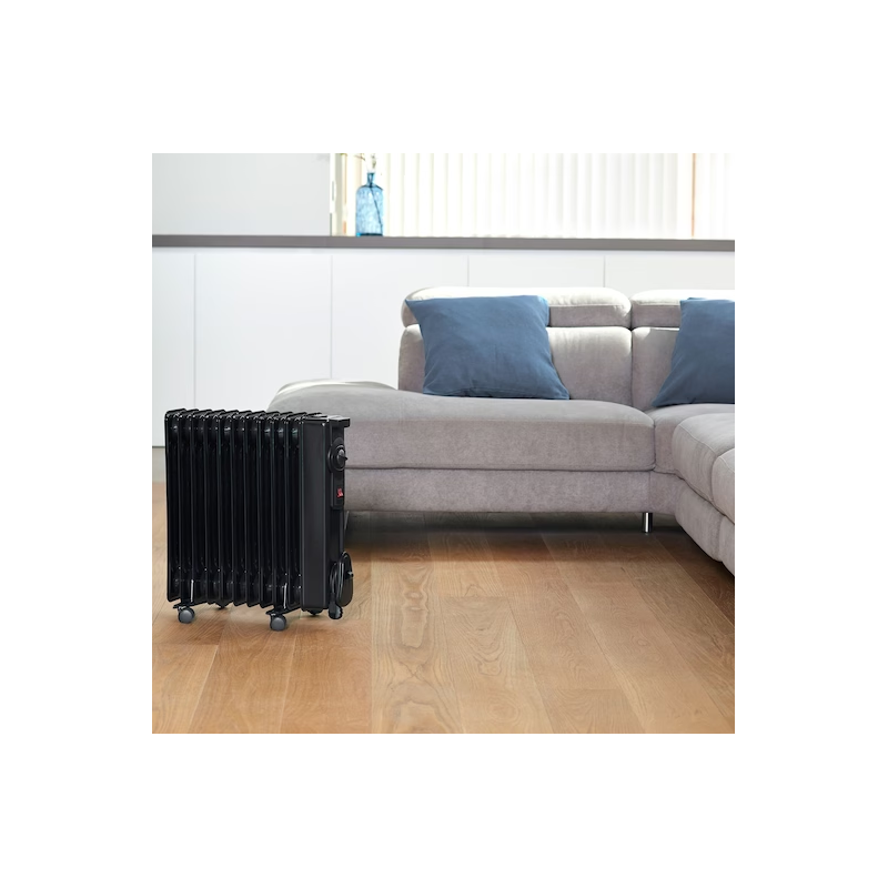 Stufe elettriche Radiatore A Olio da 2000W Con Doppia Modalità Di Riscaldamento E Termostato Regolabile Stufe elettriche Radiatore A Olio da 2000W Con Doppia Modalità Di Riscaldamento E Termostato Regolabile