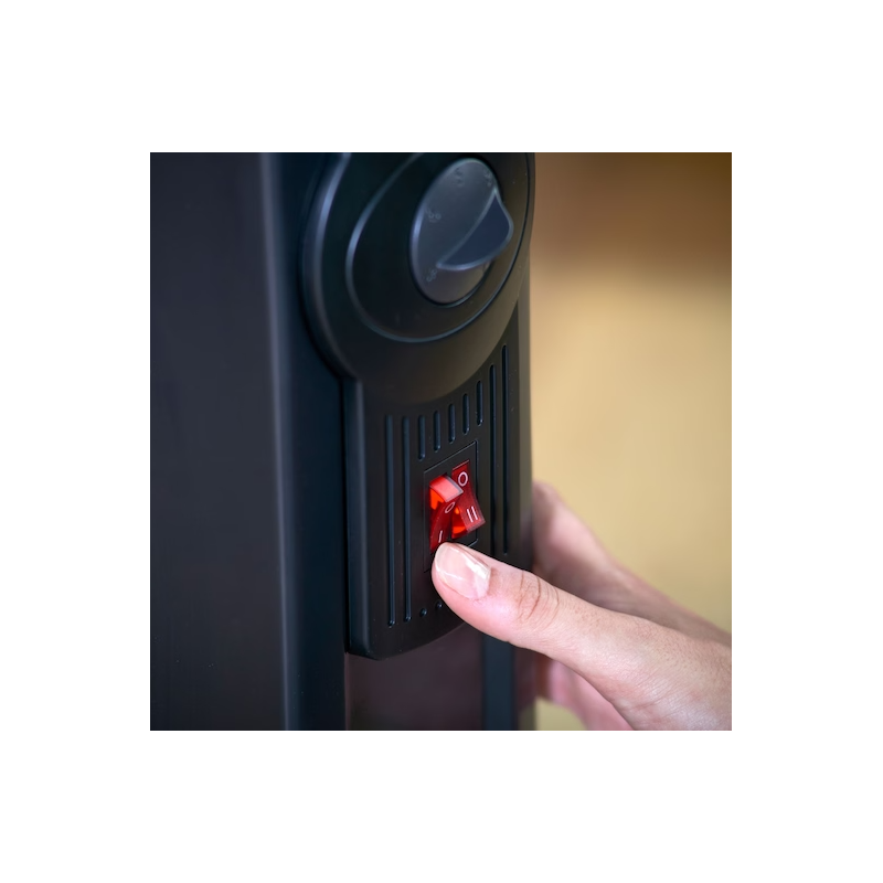 Stufe elettriche Radiatore A Olio da 2000W Con Doppia Modalità Di Riscaldamento E Termostato Regolabile Stufe elettriche Radiatore A Olio da 2000W Con Doppia Modalità Di Riscaldamento E Termostato Regolabile