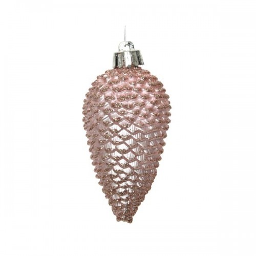 Decori per albero Decoris box 6 pigne rosa cipria 028603