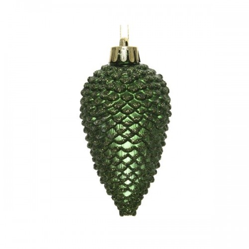 Decori per albero Decoris box 6 pigne verde 028608