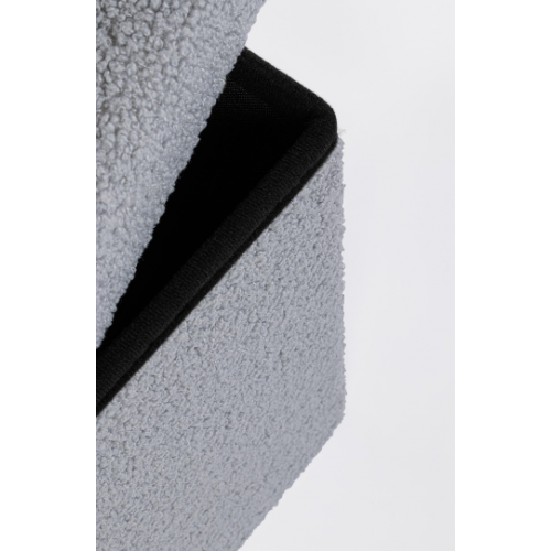 Complementi d arredo Pouf Contenitore Con Struttura In Mdf Joris Qu E Rivestimento Con Effetto Boucle Grigio