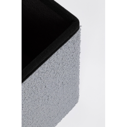 Complementi d arredo Pouf Contenitore Con Struttura In Mdf Joris Qu E Rivestimento Con Effetto Boucle Grigio