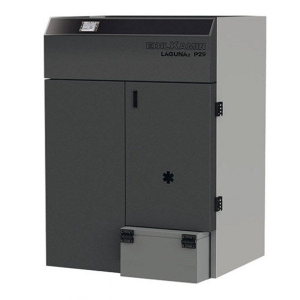 Stufe a pellet Caldaia A Pellet Laguna2 P29 28.2 KW Con Focolare In Acciaio e Sistema Di Gestione Automatica Leonardo