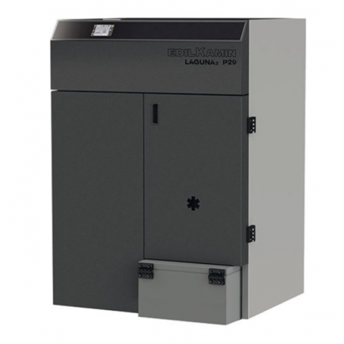 Stufe a pellet Caldaia A Pellet Laguna2 P29 28.2 KW Con Focolare In Acciaio e Sistema Di Gestione Automatica Leonardo