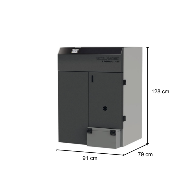 Stufe a pellet Caldaia A Pellet Laguna2 P29 28.2 KW Con Focolare In Acciaio e Sistema Di Gestione Automatica Leonardo Stufe a pellet Caldaia A Pellet Laguna2 P29 28.2 KW Con Focolare In Acciaio e Sistema Di Gestione Automatica Leonardo