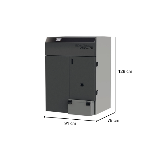 Stufe a pellet Caldaia A Pellet Laguna2 P29 28.2 KW Con Focolare In Acciaio e Sistema Di Gestione Automatica Leonardo