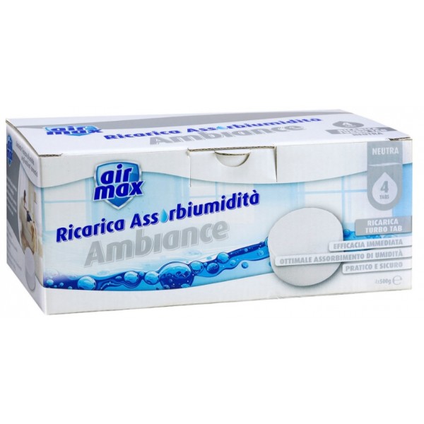 Utensili manuali Air max ricarica tab ambiance assorbiumidita 500x4 neutro d0296