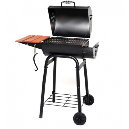 Barbecue a carbone Barbecue bbq carbone pedro 45 coperchio griglia carbonella legno grigliata