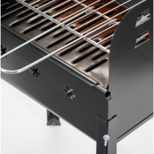 Barbecue a carbone Barbecue Ledro con carrello antracite nero