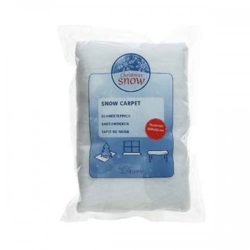 Arredo natalizio Decoris snow carpet tappeto di natale effetto neve 200x50 cm 472001