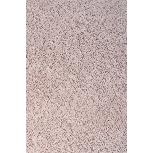 Sedie Sgabello Linea Dayla in Poliestere Effetto Bouclè Rosa Antico con Gambe in Legno Rubber Wood