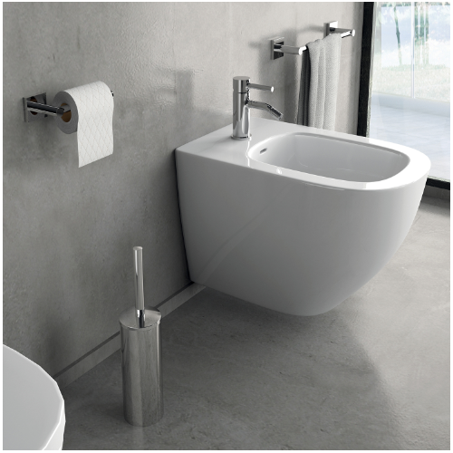 Portasciugamani Porta Salviette in Acciaio Inossidabile Cromato L. 30 cm Linea Fuji