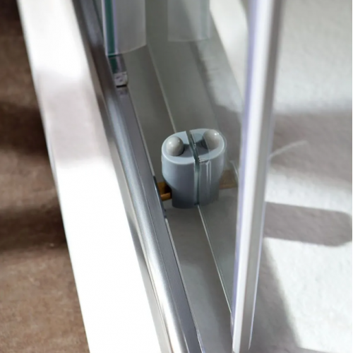 Arredo bagno Box Doccia Luna 80x80 cm in Cristallo Trasparente da 4mm Con Chiusura Calamitata