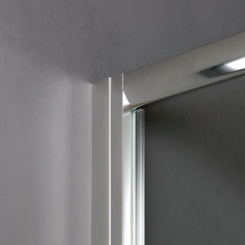 Arredo bagno Box Doccia Luna 80x80 cm in Cristallo Trasparente da 4mm Con Chiusura Calamitata