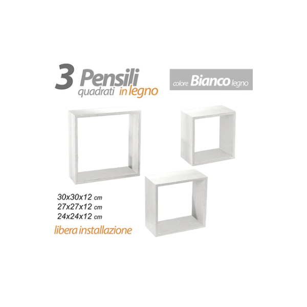 Set 3 Pensili Sospesi A...