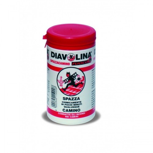 Attrezzi camino Diavolina carbone  legna distruttore chimico della fuliggine riscaldamento