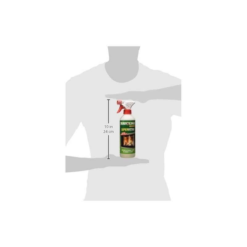Combustibili Diavolina supervetro spray detergente per i vetri di stufe e camini 500ml Combustibili Diavolina supervetro spray detergente per i vetri di stufe e camini 500ml