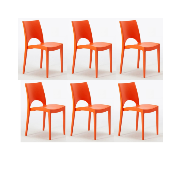 GLOUPIE Set 6 Sedie Utah In...