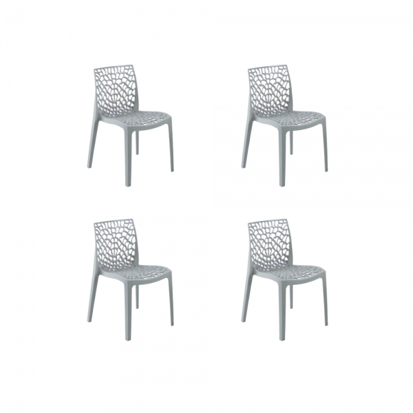 GLOUPIE Set 4 Sedie Tampa...