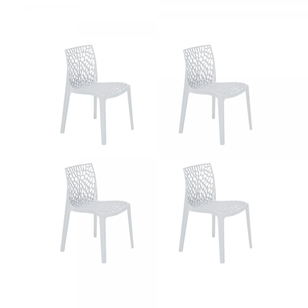 GLOUPIE Set 4 Sedie Tampa...