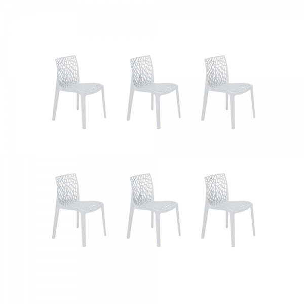 GLOUPIE Set 6 Sedie Tampa...