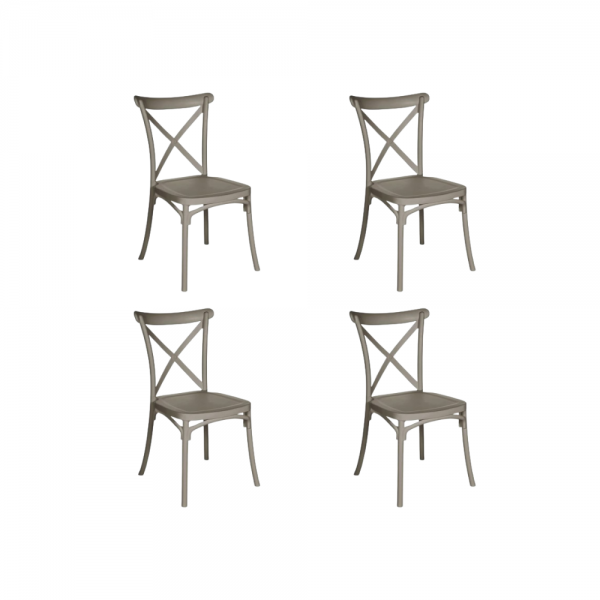 GLOUPIE Set 4 Sedie Da...