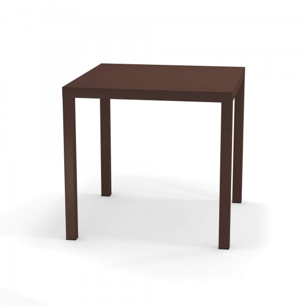 Tavoli da giardino Emu tavolo impilabile quadrato nova 80x80cm marrone giardino