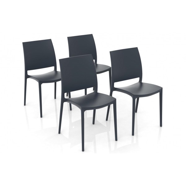 GLOUPIE Set 4 Sedie Da...