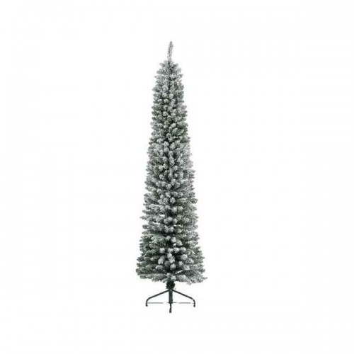 Alberi di Natale Everlands Albero di Natale Pino Pencil Innevato 240cm, Diametro 70 cm, Apertura a Ombrello, 12 Anni Di Garanzia