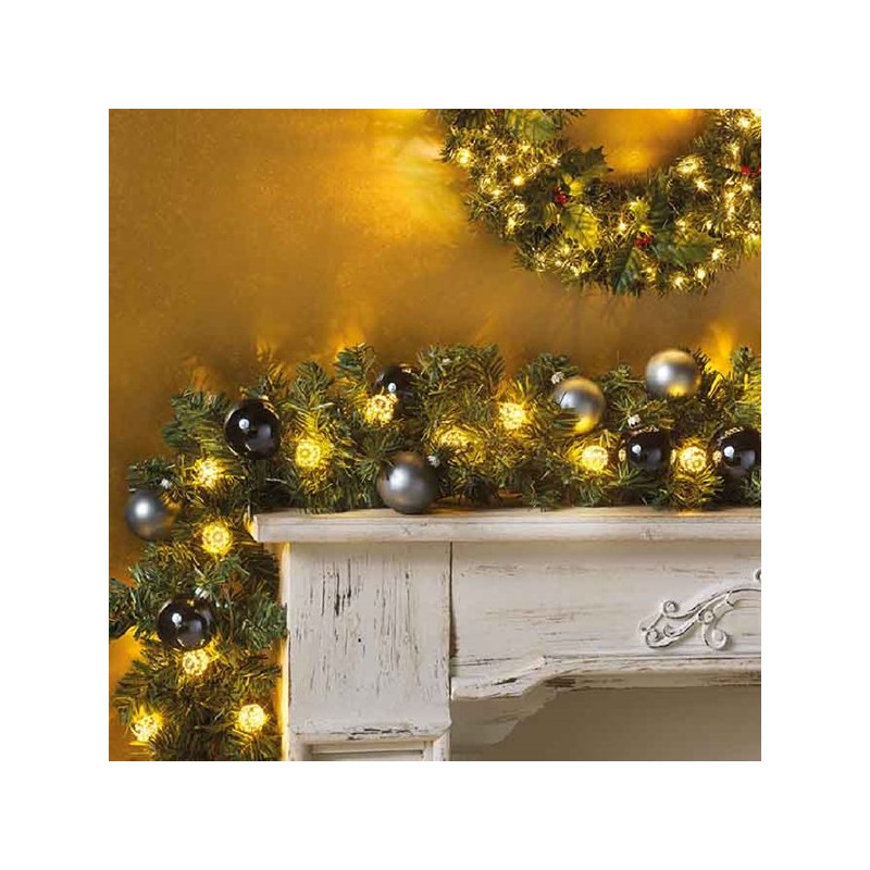 Arredo natalizio Everlands ghirlanda di natale imperial d25 270 cm 680451