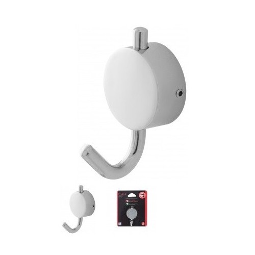 Appendini bagno Feridras appendino plaza acciaio cromato fissaggio adesivo/viti 015001