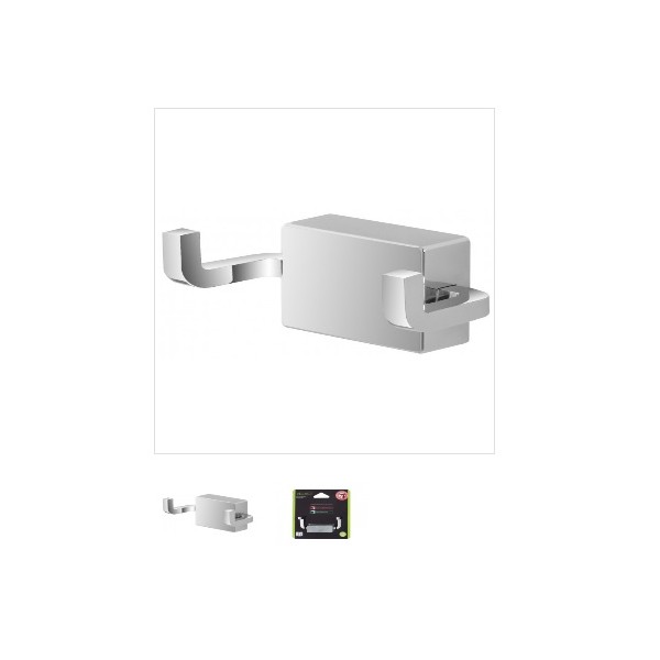 Appendini bagno Feridras appendino velvet acciaio cromato adesivo/viti bagno 015101