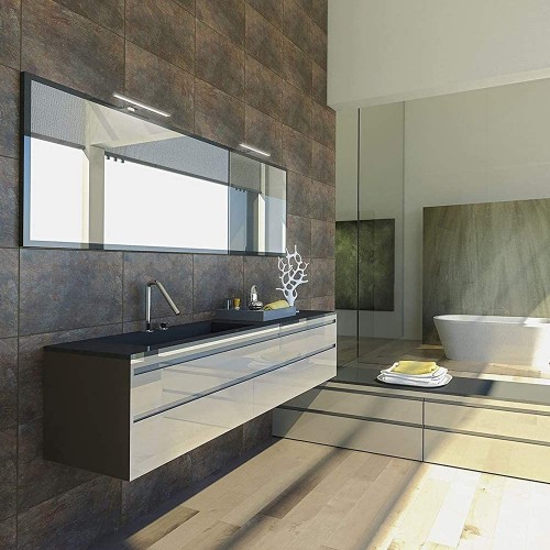 Accessori bagno Feridras applique led per specchio 30 cm cromato 821001