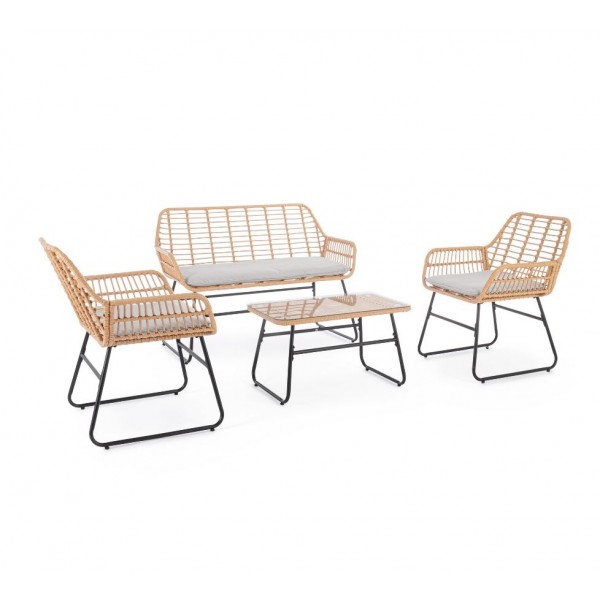 Set 4 Pezzi Salotto Burrel...