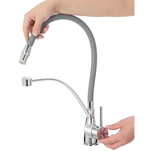 Rubinetteria Feridras miscelatore lavello canna in silicone kitchen 401056