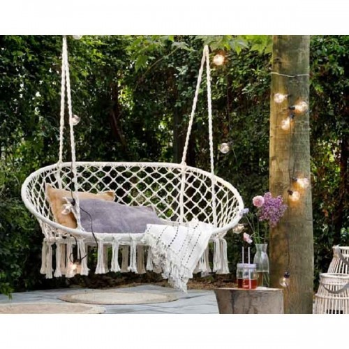 Amache Amaca 2 posti crema 82x130x153 cm 841519 per esterno giardino