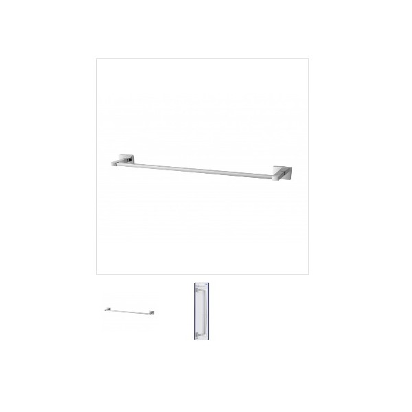 Portasciugamani Feridras porta asciugamani 50 cm rock in cromall arredo bagno 015408