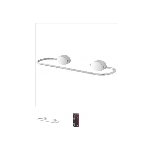 Portasciugamani Feridras porta asciugamani plaza 30 cm acciaio adesivo/viti 015008