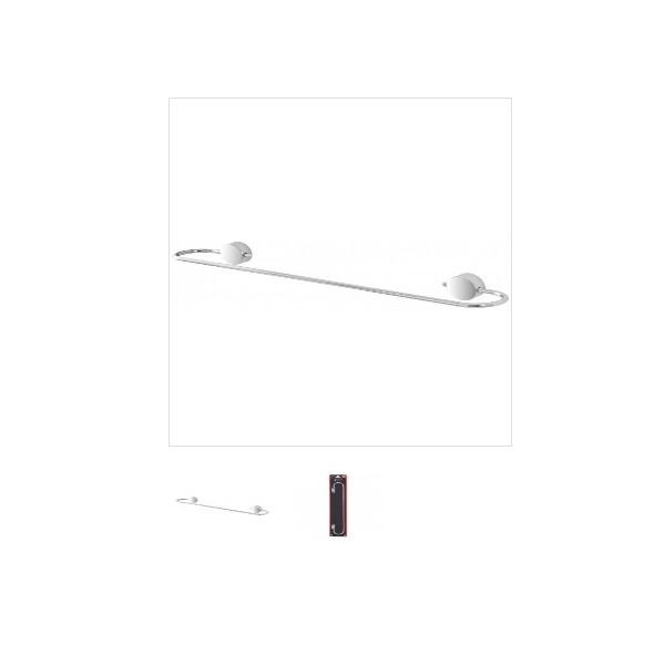 Portasciugamani Feridras porta asciugamani plaza 55 cm acciaio adesivo/viti 015009