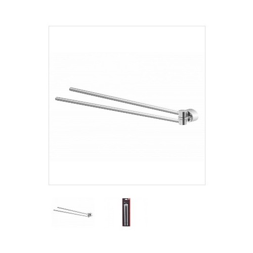 Portasciugamani Feridras porta asciugamani plaza a snodo cromato adesivo/viti bagno 015010