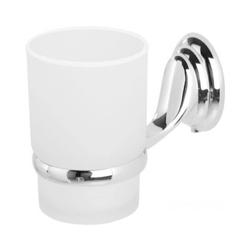 Portasapone Feridras porta bicchiere cromato vetro 091001