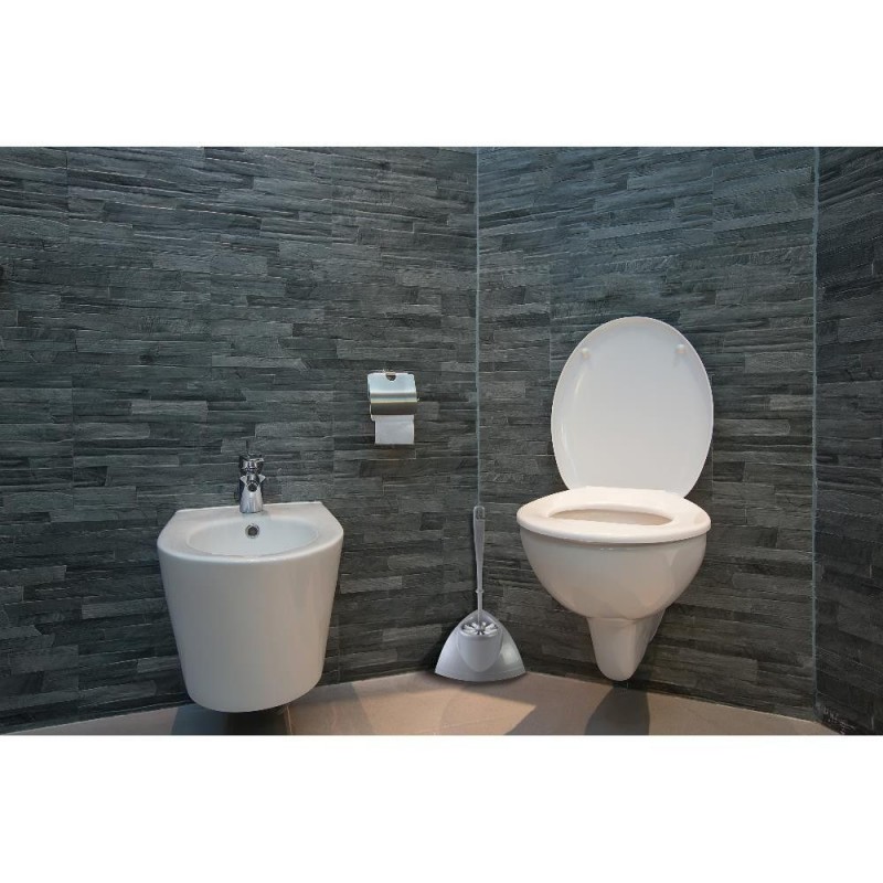 Scopini e portascopini Feridras porta scopino bagno angolare polo 503004