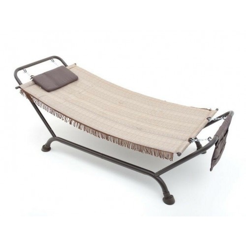 Amache Amaca in metallo bali colore beige da giardino mare sdraio lettino m0471-29