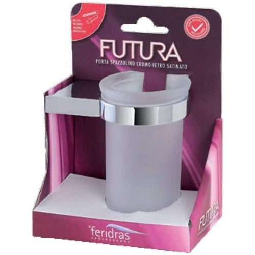Portaspazzolini Feridras porta spazzolino futura cromato 873003